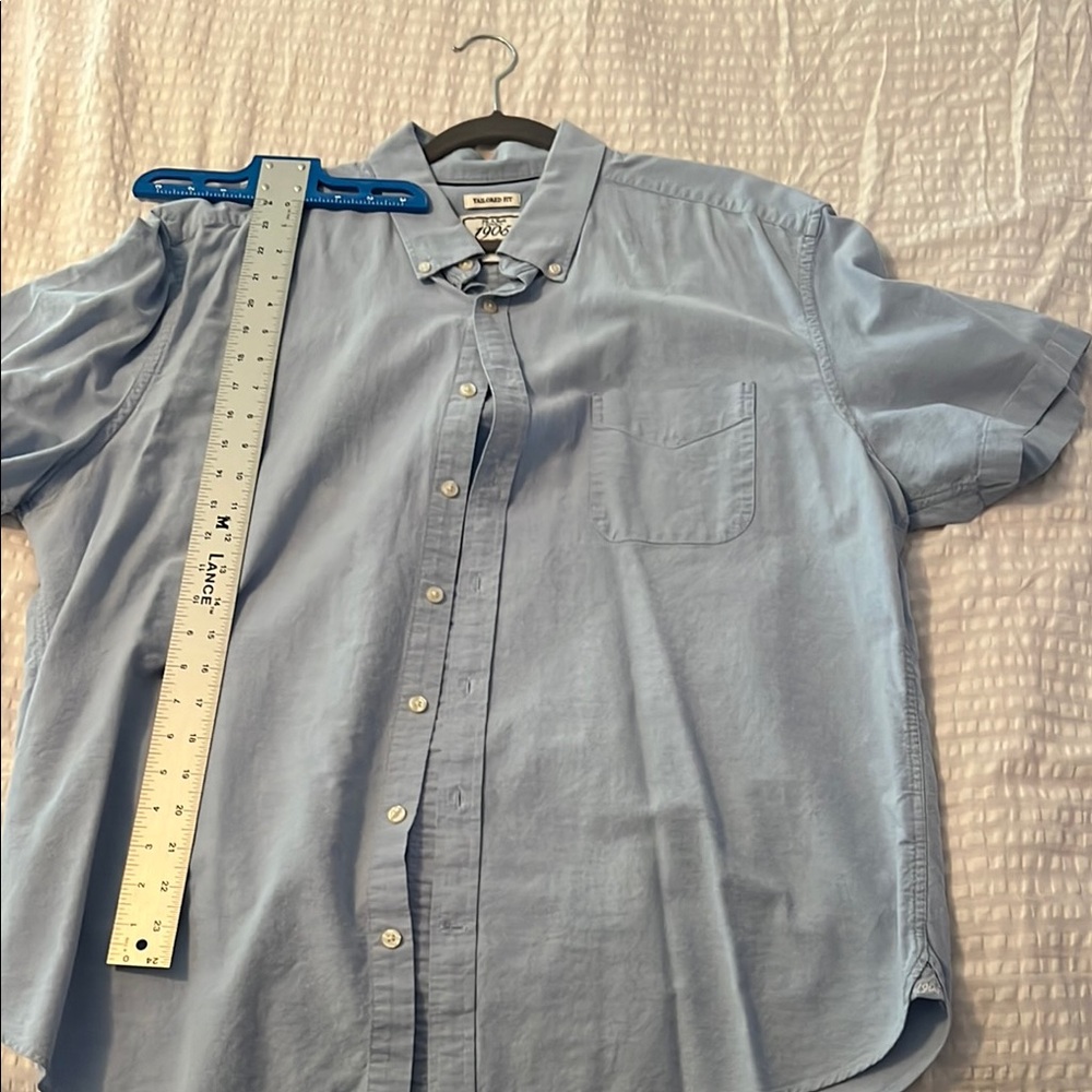 Men's Light Blue Button-Down Shirt Jos a bank